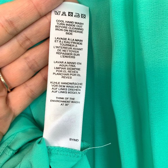 NWT ASOS Mint Green Sleeveless Cami Pleated Midi Dress Sz 8 - Picture 14 of 14